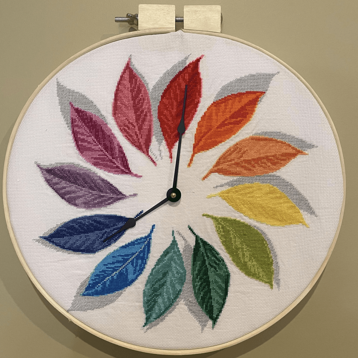 Mandala cross stitch pattern, Geometric design, Rainbow, modern cross stitch, PDF, instant download, MDL14