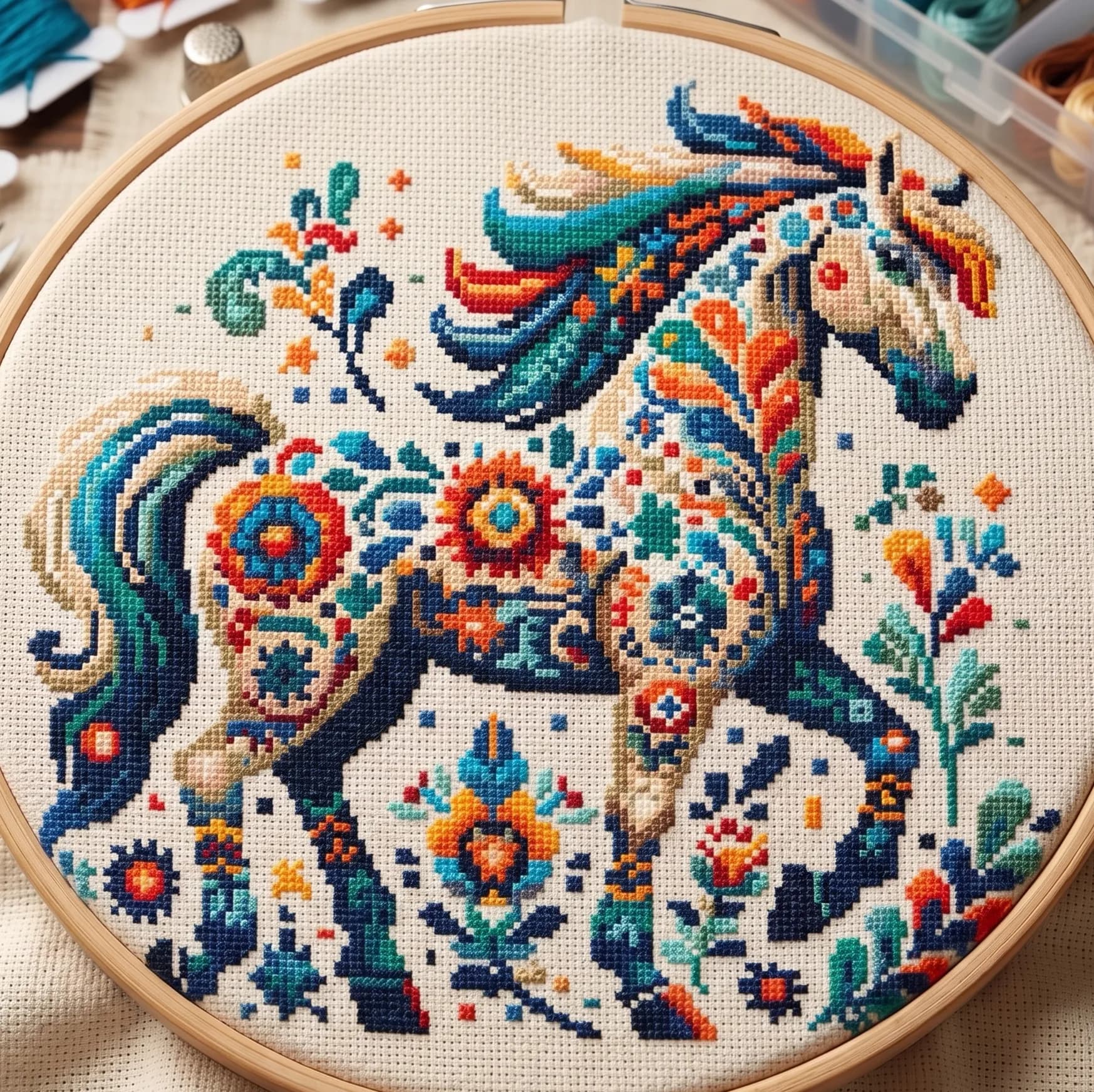 FREE, Scandinavian horse, cross stitch pattern, modern cross stitch, PDF, instant download, FREE13-ANM-1