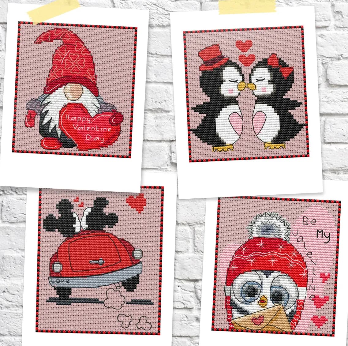 FREE, Valentine cross stitch pattern, Love, modern cross stitch, PDF, instant download, VC01