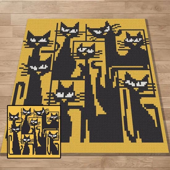 Graph, Pattern, C2C and Tapestry Crochet, Crochet, Blanket, Afghan, PDF, instant download, Kids blanket, Gifts, c2cCAT33