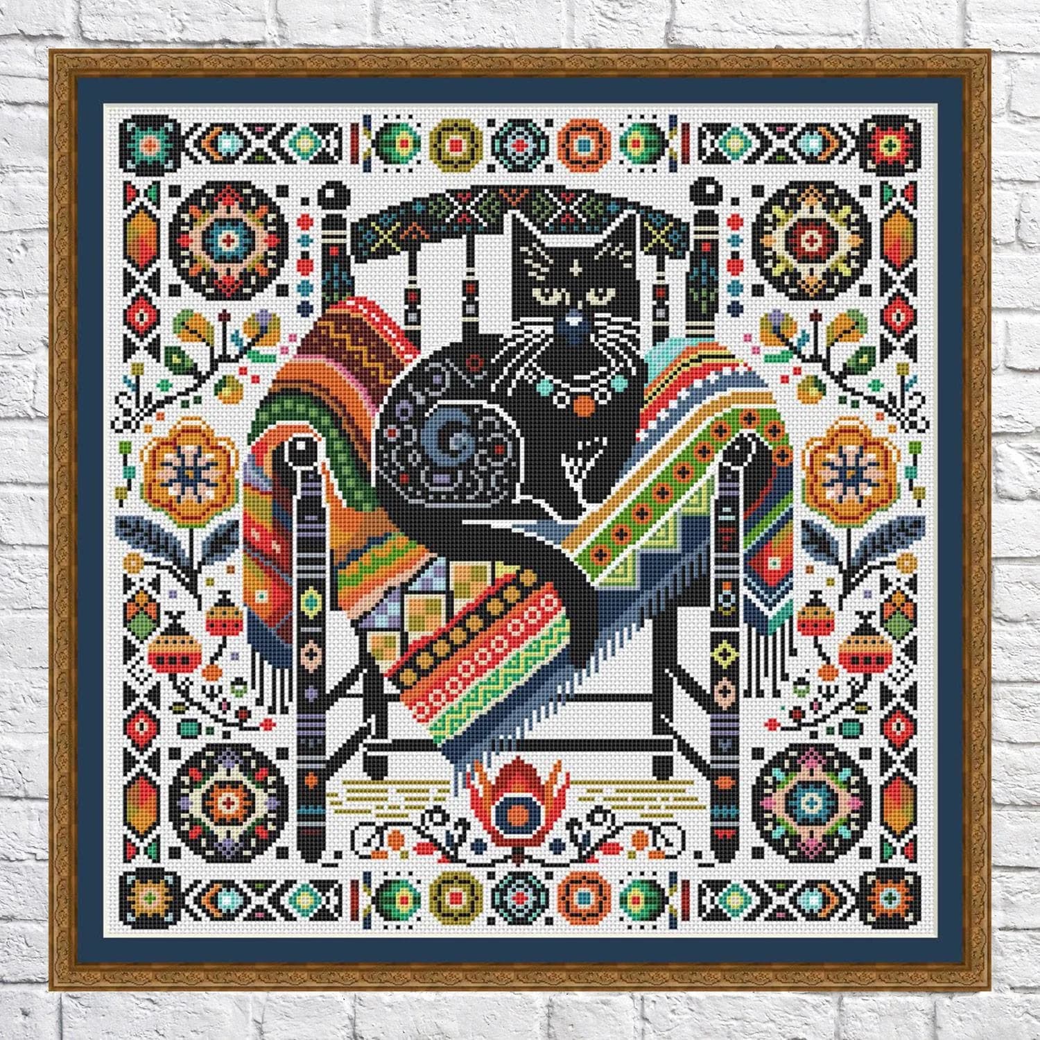 Pretty cat, cross stitch pattern, modern cross stitch, PDF, instant download, CAT20